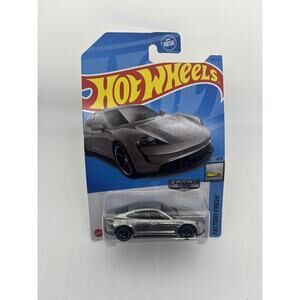 Hot Wheels Zamac 2023 Porsche Taycan Turbo S Silver Car 1/64 Kids Toy NEW